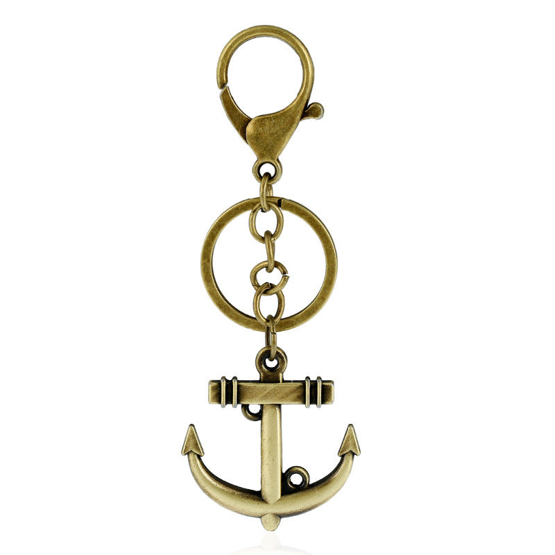 Wholesale Creative Anchor Rudder Camera Metal Keychain